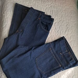 Two pairs of men's jeans. JC Penny's brand.
